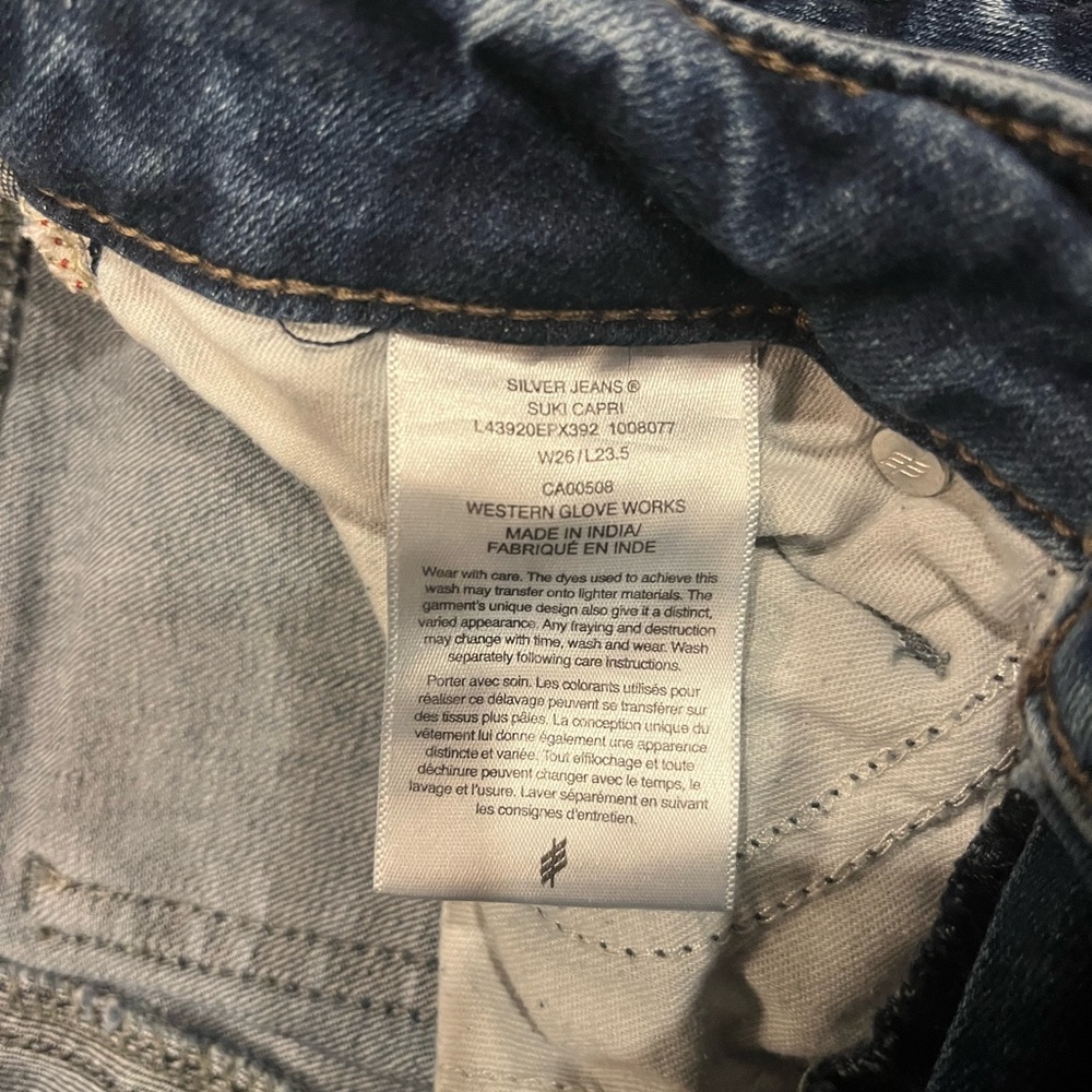 Silver Jeans Dark Blue Capri - Picture 4 of 4